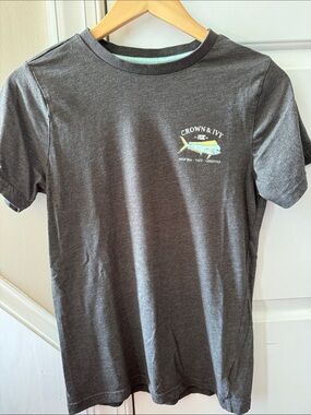 crown & ivy Boys’ Charcoal Gray T-shirt